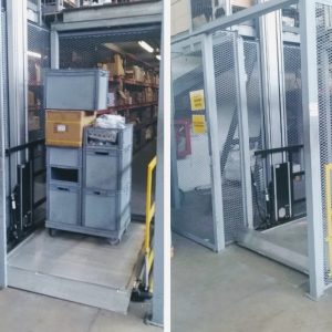 Montaje de entrepisos de depósitos de empresa de insumos eléctricos